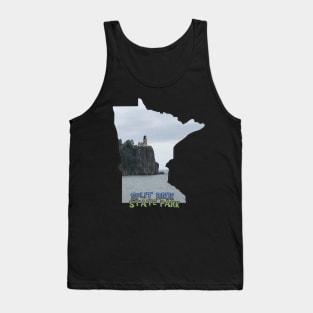 Minnesota State Outline (Split Rock State Park) Tank Top